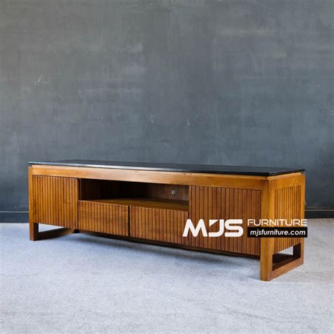 Cabinet Credenza Kayu Jati Minimalis Modern Mjs Furniture Jepara