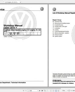 Volkswagen Caddy Workshop Manuals Wiring Diagrams Archives