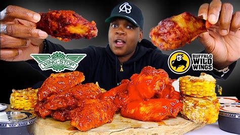 Wingstop Atomic 🔥 Vs Buffalo Wild Wings Blazin Wings • Whos Hotter 🥵