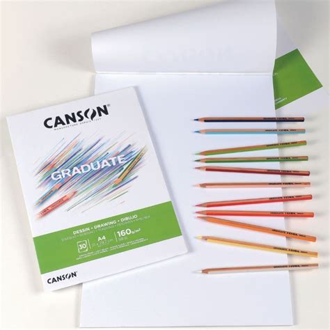 Papel Desenho Canson Graduate Drawing 160g 30Fls Os Materiais