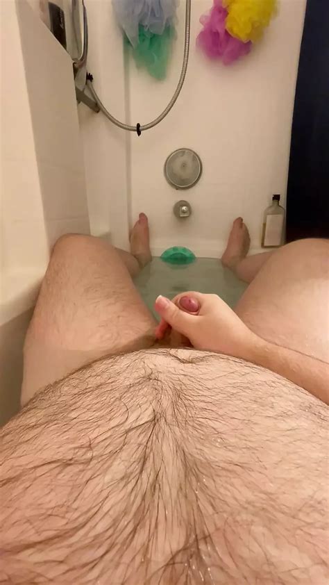 Pov Bathtub Masturbation With Long Distance Cumshot Gay Bear Bear Porn Xhamster