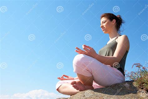 Teenage Girl Meditating Stock Photo Image Of Exterior 7661534