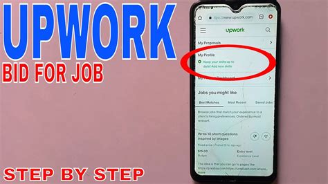 How To Bid For Jobs On Upwork 🔴 Youtube