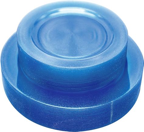 Amazon Joy Akkess 50 PCS Blue Plastic Plates Blue Disposable