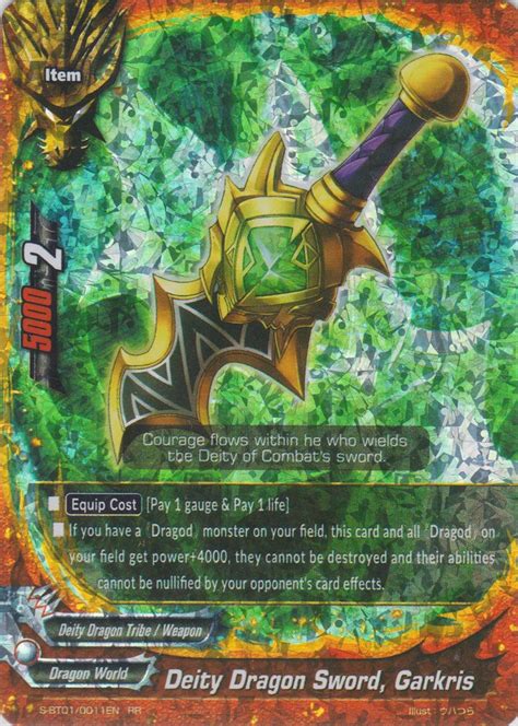 Deity Dragon Sword Garkris Open The Flag Buddyfight Database