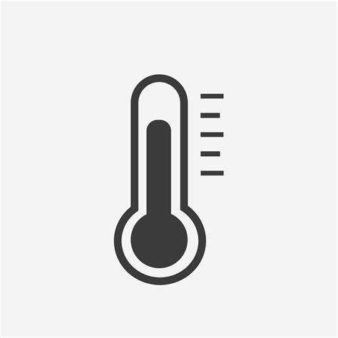 Temperature Thermometer Weather Icon Vector Symbol Sign