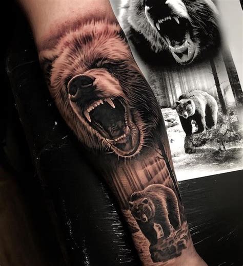 Discover More Than 75 Forearm Bear Tattoos Best In Cdgdbentre