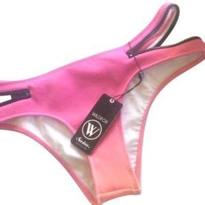 Wildfox Swim New Wildfox Scuba Zipper Ombre Bikini Bottom M Poshmark