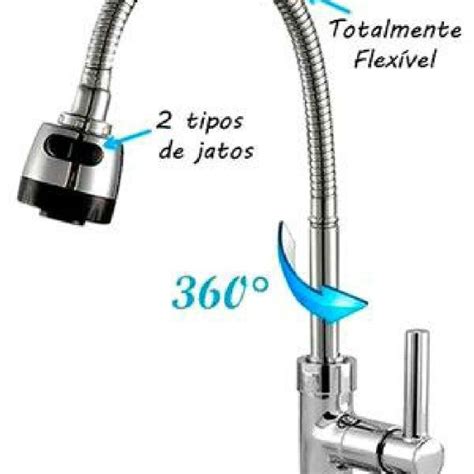 Torneira Gourmet Flexivel Parede Posot Class