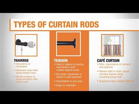 Types Of Curtain Rods The