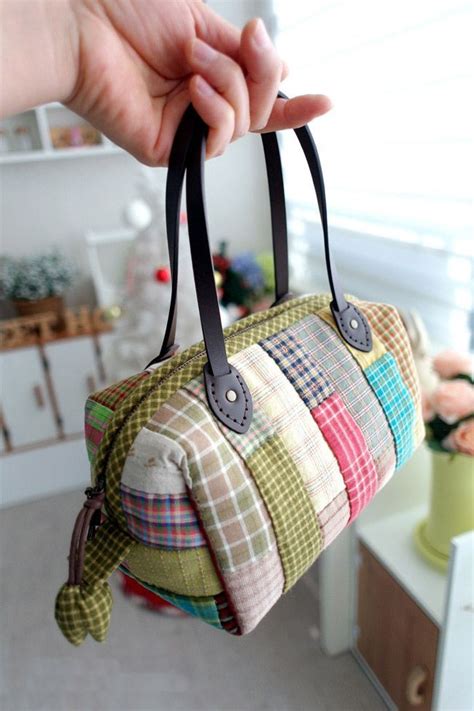 Boston Bag Patchwork Tutorial Patchwork Bags Quilted Bag Tote Bag