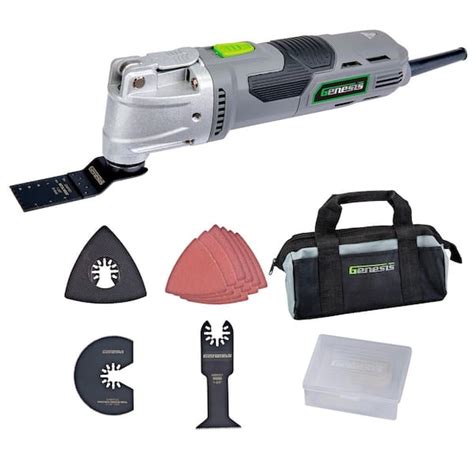 Genesis Variable Speed Oscillating Multi Tool Kit With Piece