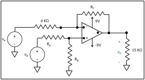 Solved Design The Difference Amplifier Circuit Shown Below