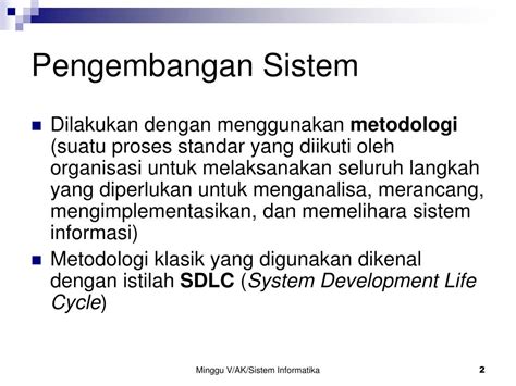 Ppt Pengembangan Sistem Informasi Powerpoint Presentation Free Download Id 4381365