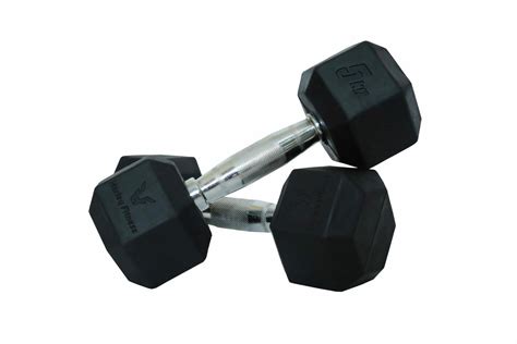 Order Harley Fitness Premium Rubber Coated Bouncing Hex Dumbbells 5 Kg Pair Now Jomla Ae