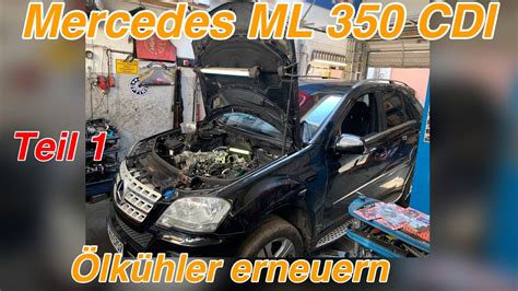 Mercedes ML 350 CDI Ölkühler Wechsel Yağ soğutucu Yağ Radyatörü