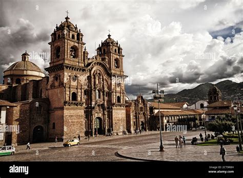 Peru Cusco Iglesia De La Compania Stock Photo Alamy