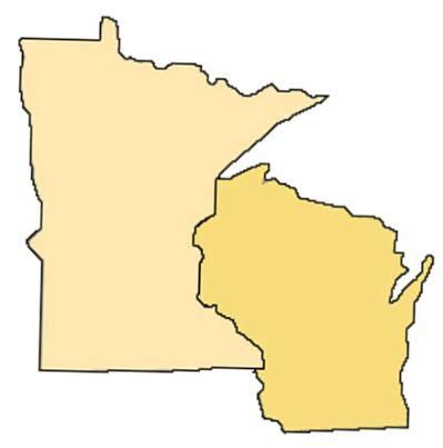 Minnesota And Wisconsin Map - China Map Tourist Destinations