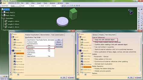 Show Parameters In The Catia Assembly Tree Youtube