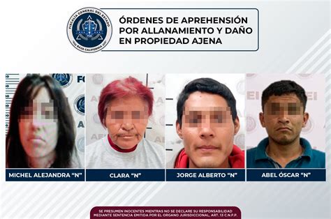 Cumplimenta FGE órdenes de aprehensión por delitos de allanamiento y