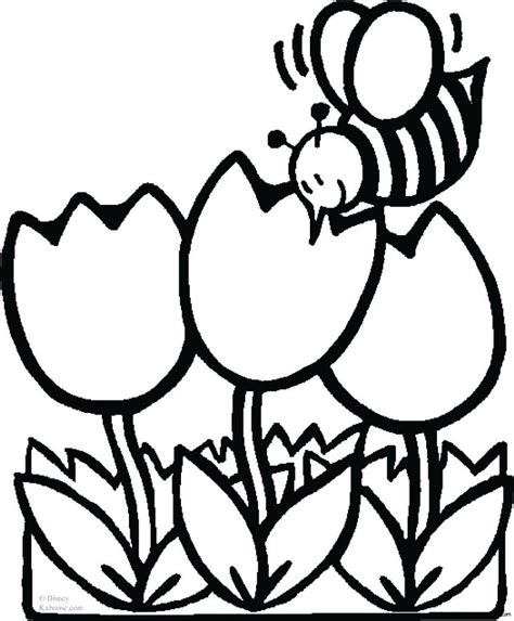 Cartoon Flower Coloring Pages At Free Printable