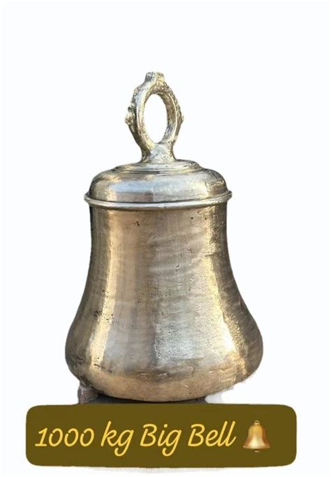 Golden Round 1000 Kg Brass Big Temple Bell For Worship At Rs 22000 Piece In Ahmedabad