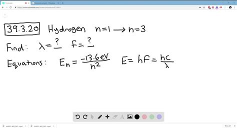 Solved A Hydrogen Atom Initially In Its Ground Level Absorbs A Photon