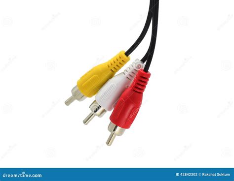 Av Connectors Stock Photo Image Of Video Sound Computer 42842302