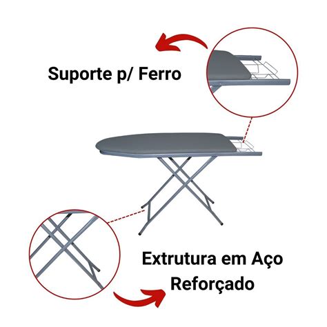 Mesa De Passar T Bua De Passar Passadeira Extra Forte Dobr Vel