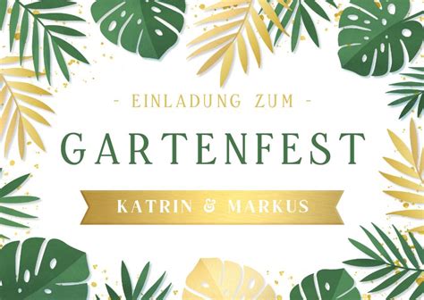 Einladung Gartenfest Botanisch Send A Smile