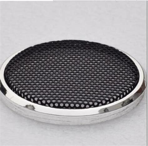 2PCS 4 Inch Plating Car Speaker Cover Tweeter Grille Waffle Mesk