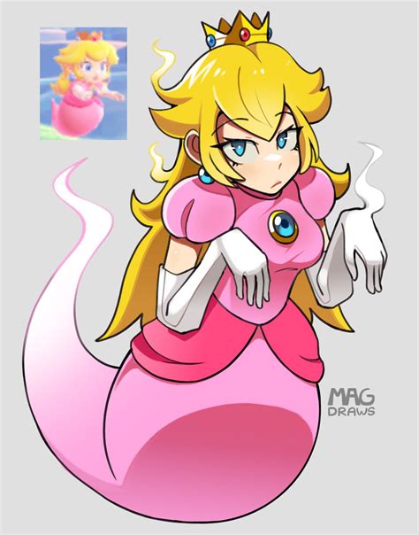 Ghost Peach By Magdraws Super Mario Bros Wonder Know Your Meme