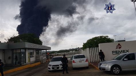 Pemex reporta incendio en refinería de Salina Cruz