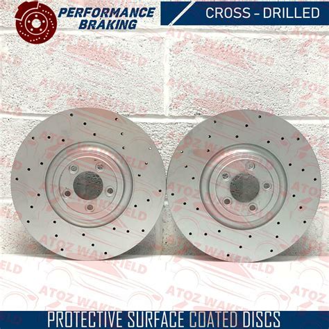 FOR SEAT IBIZA FR FRONT CROSS DRILLED PERFORMANCE BRAKE DISCS MINTEX