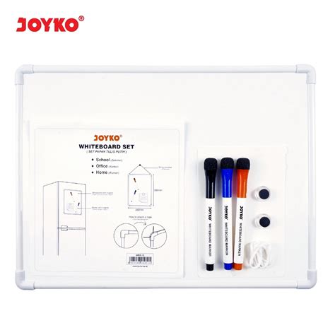 Jual Set Papan Tulis Putih Joyko WBS 10 Whiteboard Magnet Plus Spidol