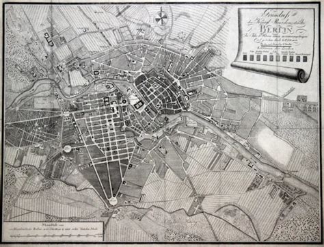 Berl N Mapa De La Ciudad Original Grabado Sotzmann Eur