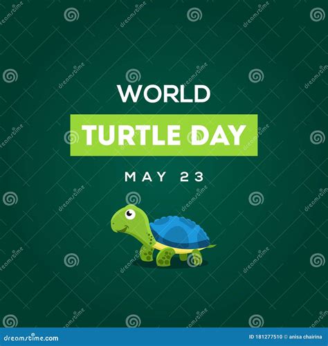 World Turtle Day Vector Design Illustration For Celebrate Moment Stock