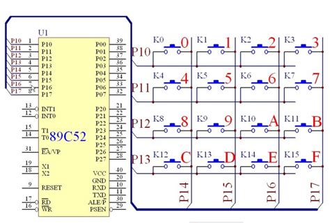 基于51单片机接矩阵键盘原理
