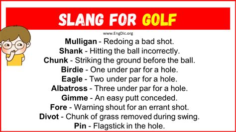 20 Slang For Golf Their Uses Meanings EngDic