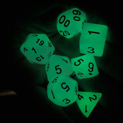 Glow in the Dark Dnd Dice Set Polyhedral Dice D&D Dice - Etsy