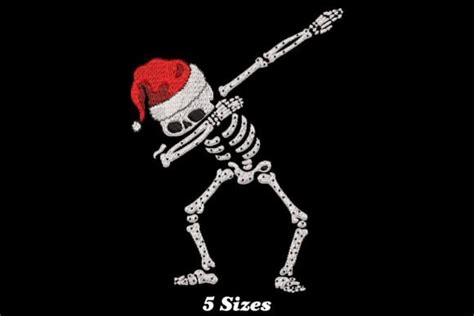 Funny Dabbing Skeleton Christmas Creative Fabrica