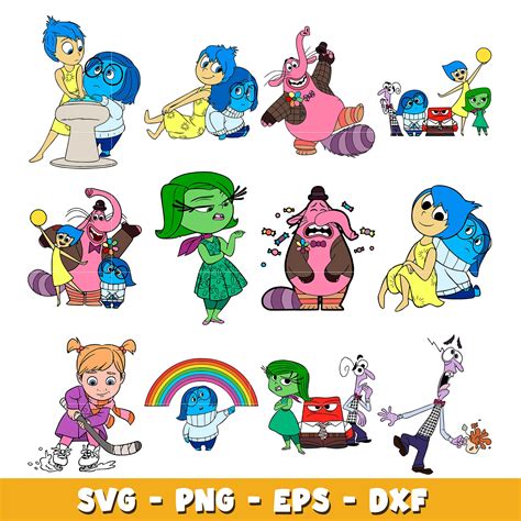 Disney Inside Out 2 Characters Bundle Svg Inside Out 2 Svg Disney Ca