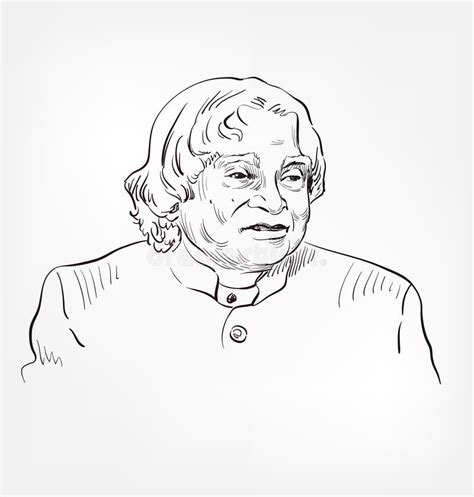 Apj Abdul Kalam Sketch Outline