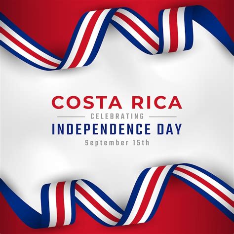 Premium Vector Happy Costa Rica Independence Day September Th