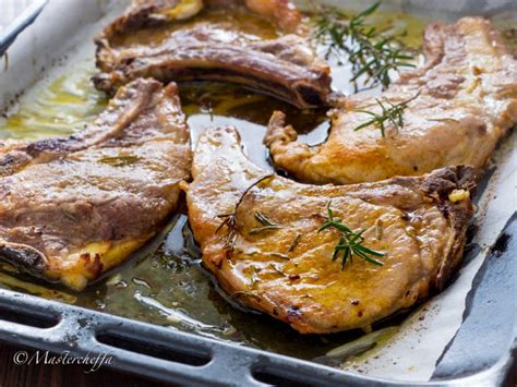 Costata Di Maiale Al Forno Con Curcuma E Miele Ricetta Facile Con Braciole