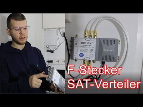 F Stecker Konfektionieren Multischalter SAT Verteiler ElektroM