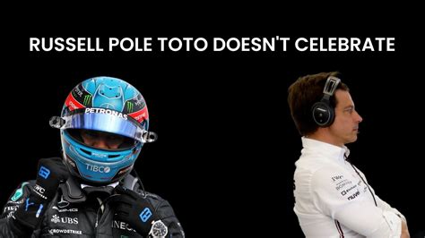 George Russell Pole Toto Doesnt Celebrate 🤔 Youtube