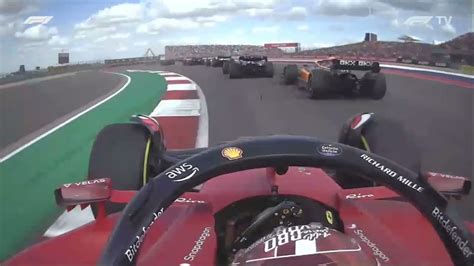 Charles Leclerc Onboard Race Start 2022 US GP YouTube