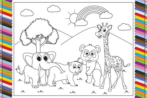 Colouring Gambar Mewarna Haiwan Di Zoo - Halaman Unduh Untuk Terkeren 24 Gambar Hewan Laut ...