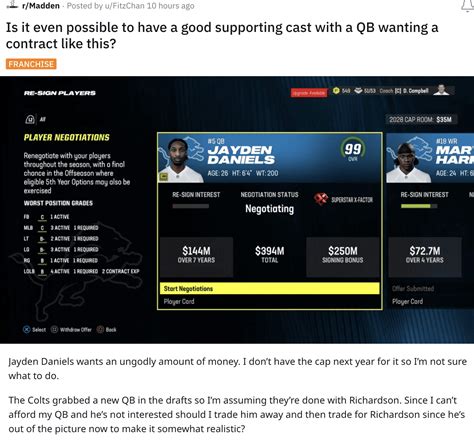 A massive Madden 24 contract request forces community debate - VideoGamer